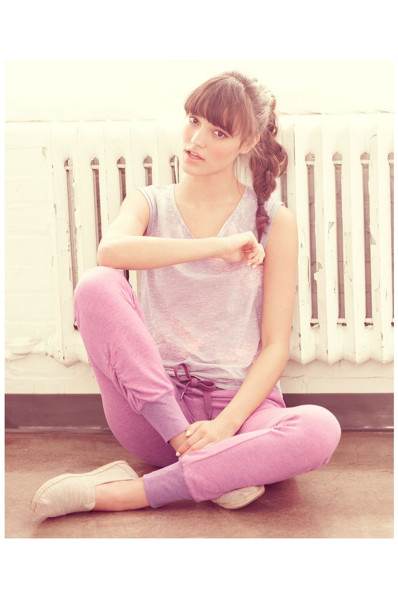 Heathered Sweatpants, Alternate, color, GREY- PEWTER