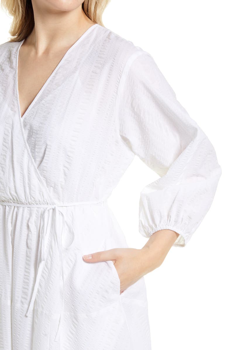 Nordstrom Long Sleeve Faux Wrap Dress, Alternate, color,