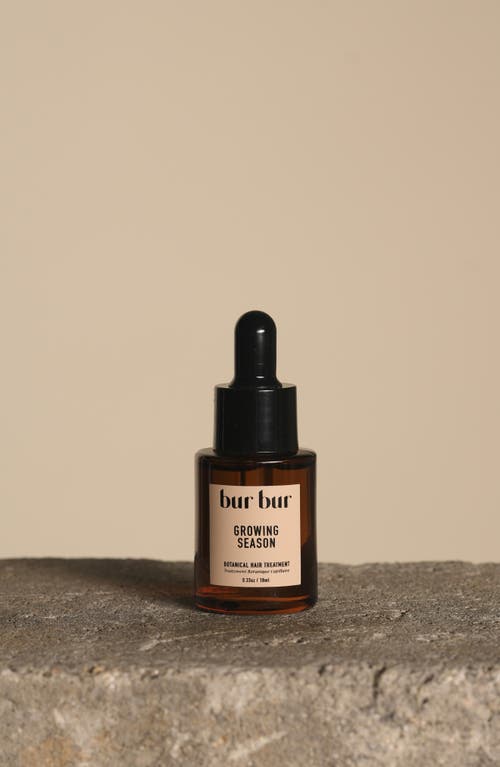 Bur Bur Growing Season Botanical Hair Treatment Oil In Transparent