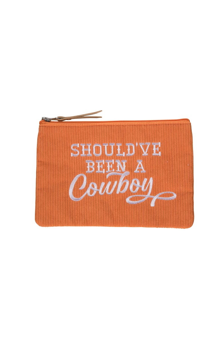 Totalee Gift Should Have Been A Cowboy Corduroy Bag Polyester Orange, Main, color, Orange