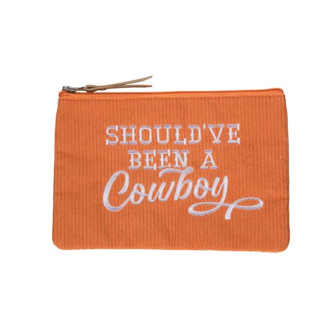 Should Have Been A Cowboy Corduroy Bag Polyester Orange