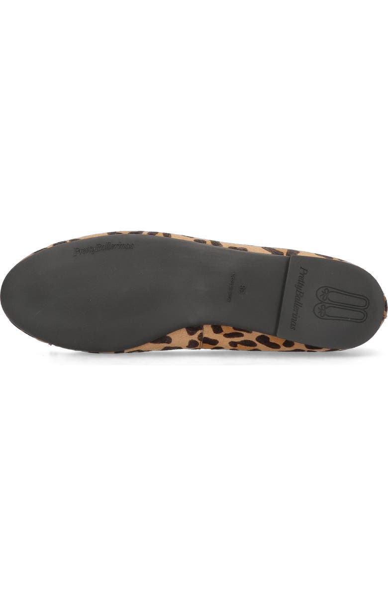 Pretty Ballerinas Round Toe Leopard Ballet Flat, Alternate, color, Black