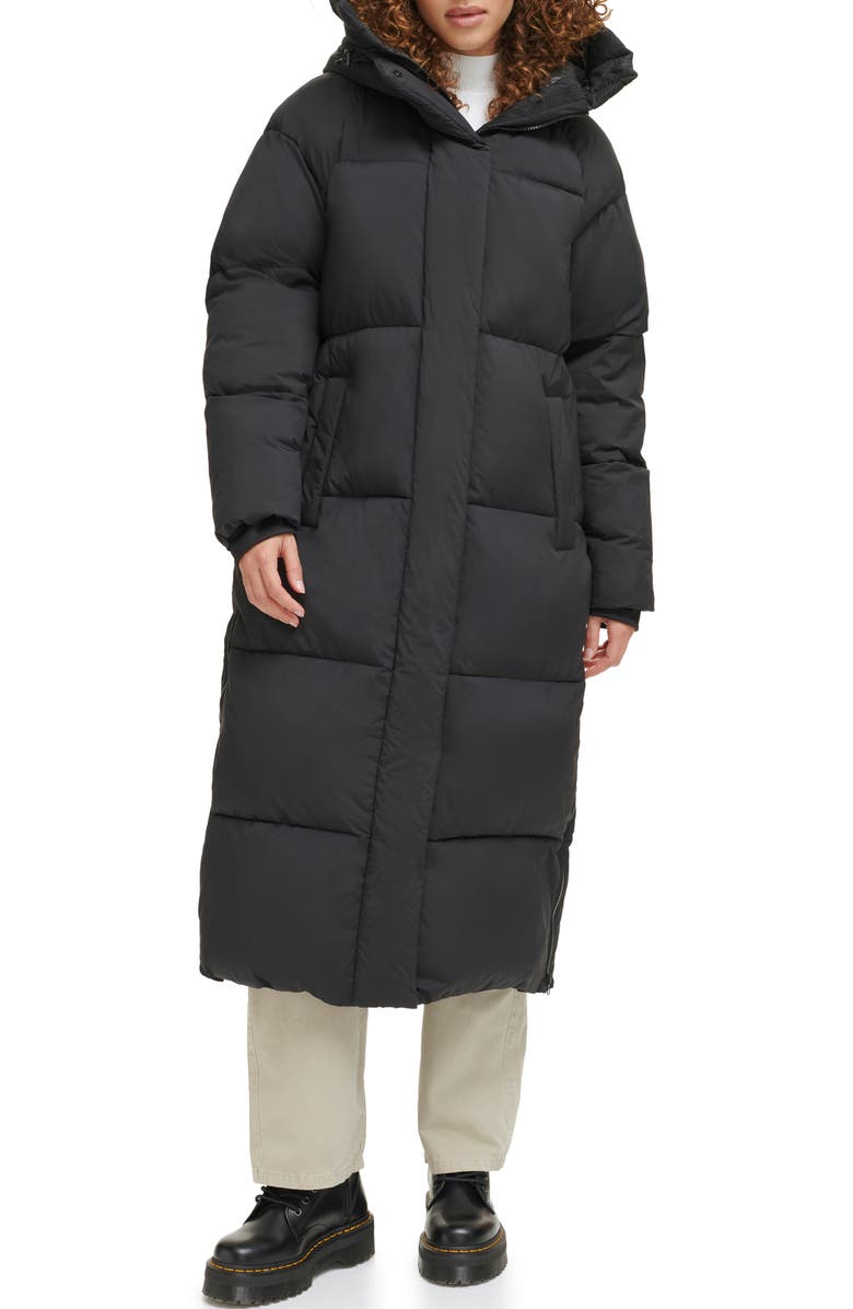 Levi's<sup>®</sup> Side Zip Hooded Maxi Puffer Jacket, Alternate, color,