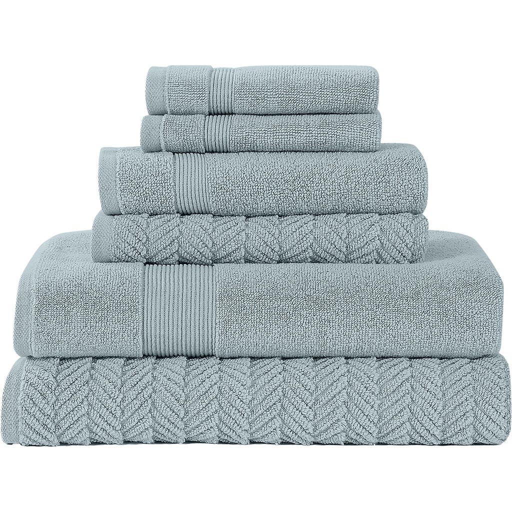 Modern Threads Otis 6-piece Towel Set In Gray