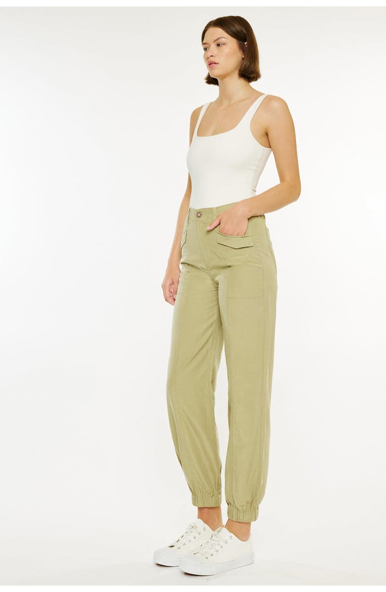 KanCan Karla Ultra High Rise Cargo Pants, Alternate, color, Sage