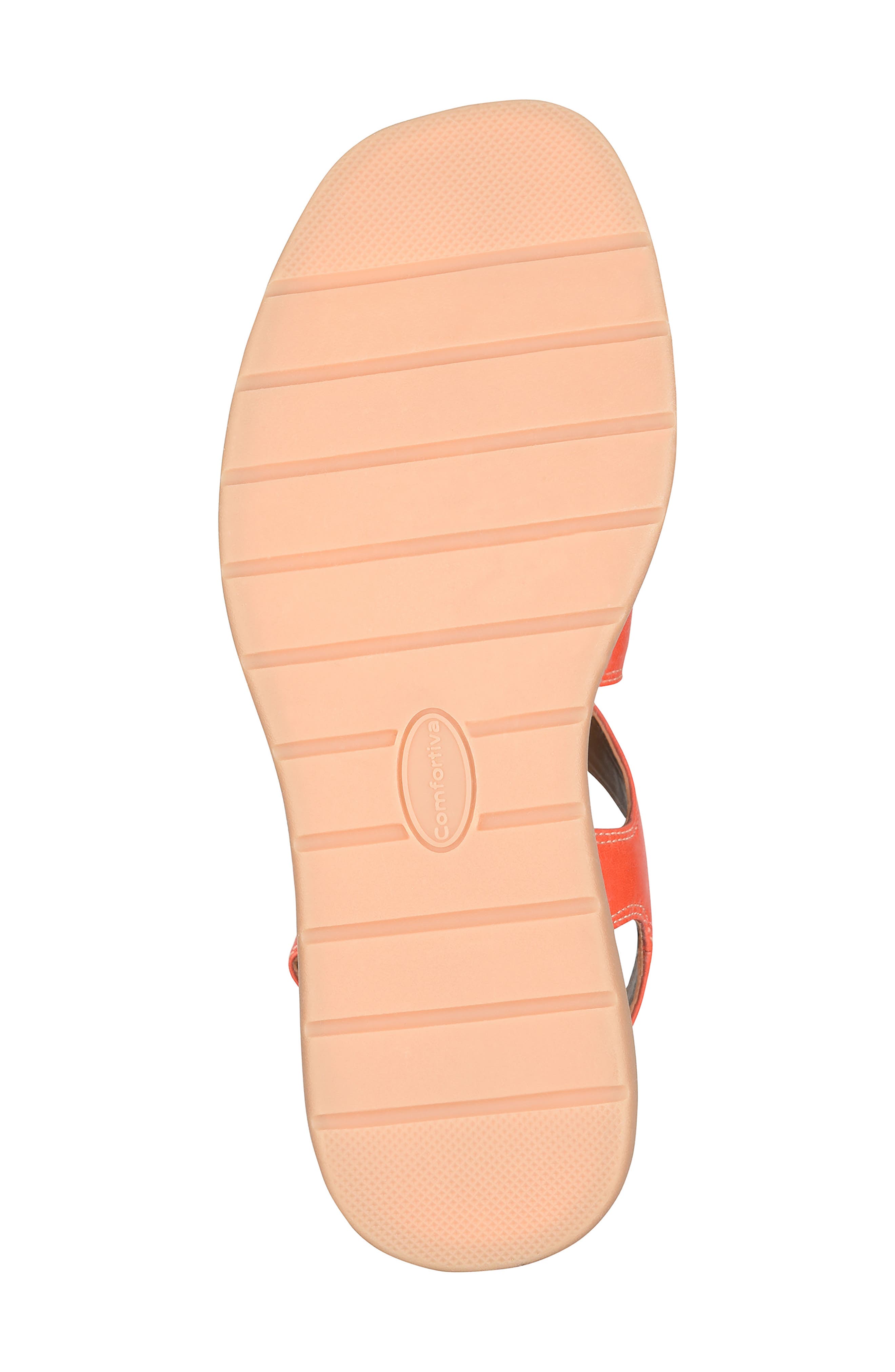 Amethyst Slingback Platform Wedge Sandal, Alternate, color, RED CORAL