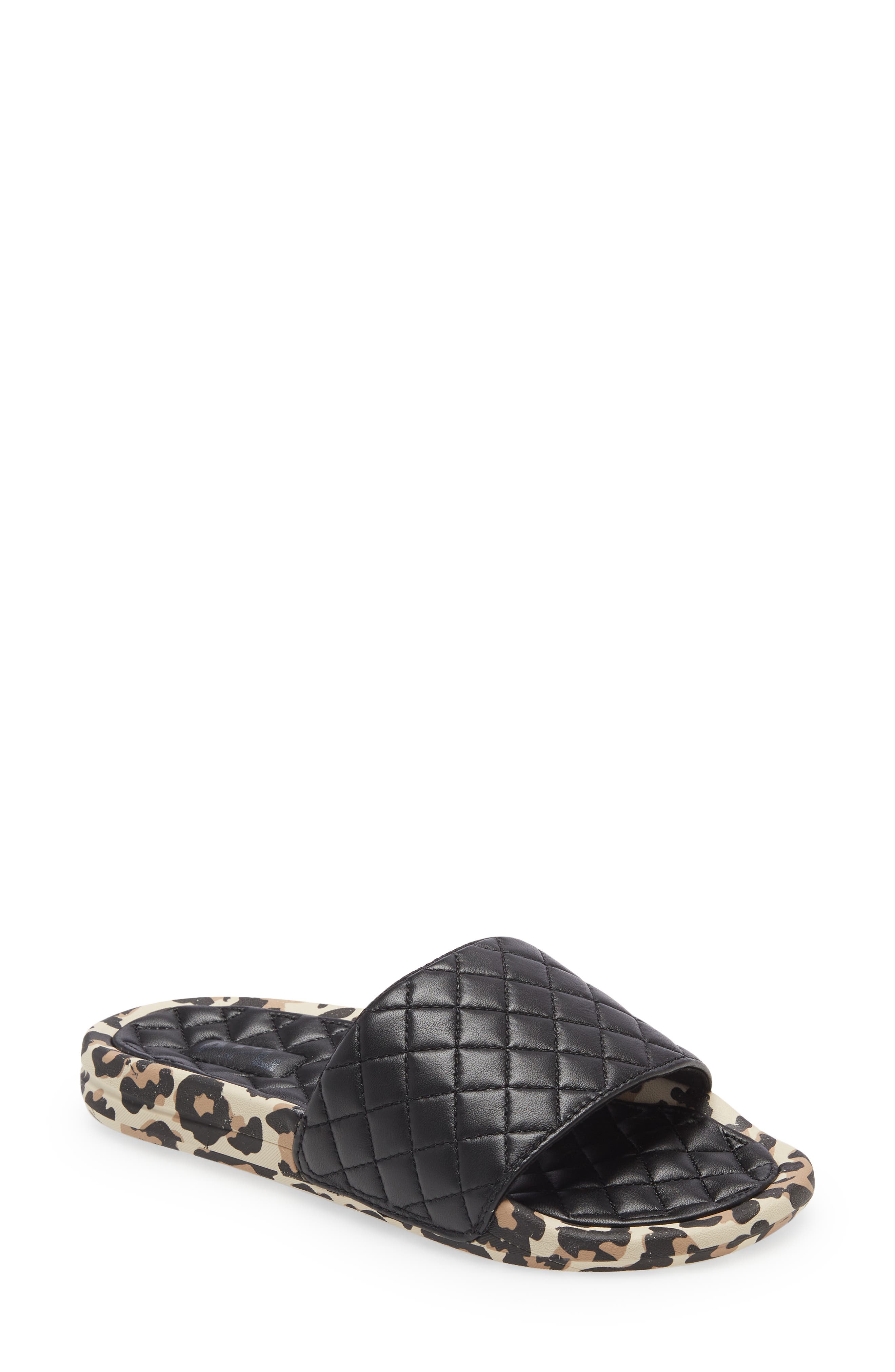 APL Lusso Quilted Slide Sandal, Main, color, 