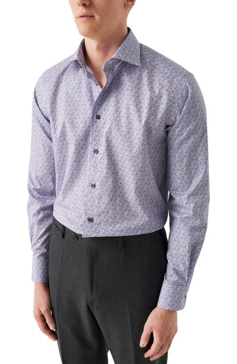 Contemporary Fit Twill Dress Shirt (Regular & Big)