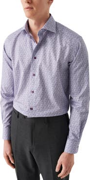 Eton Contemporary Fit Twill Dress Shirt