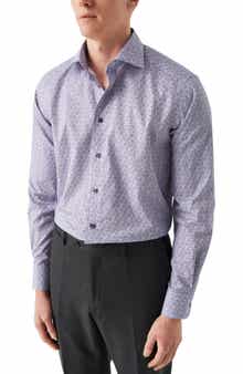 Eton Contemporary Fit Twill Dress Shirt