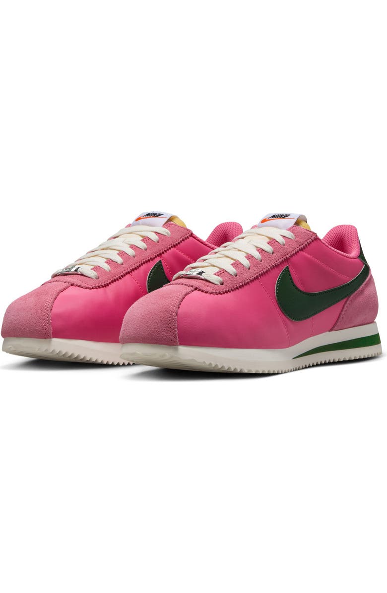 Nike Cortez Sneaker, Main, color, Pink/ Fir/ Sail/ White