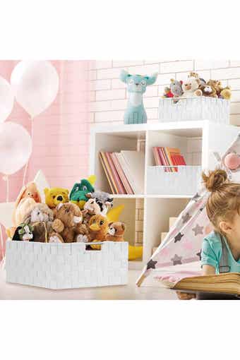 Sorbus 7-Piece Basket Woven Storage Box Set
