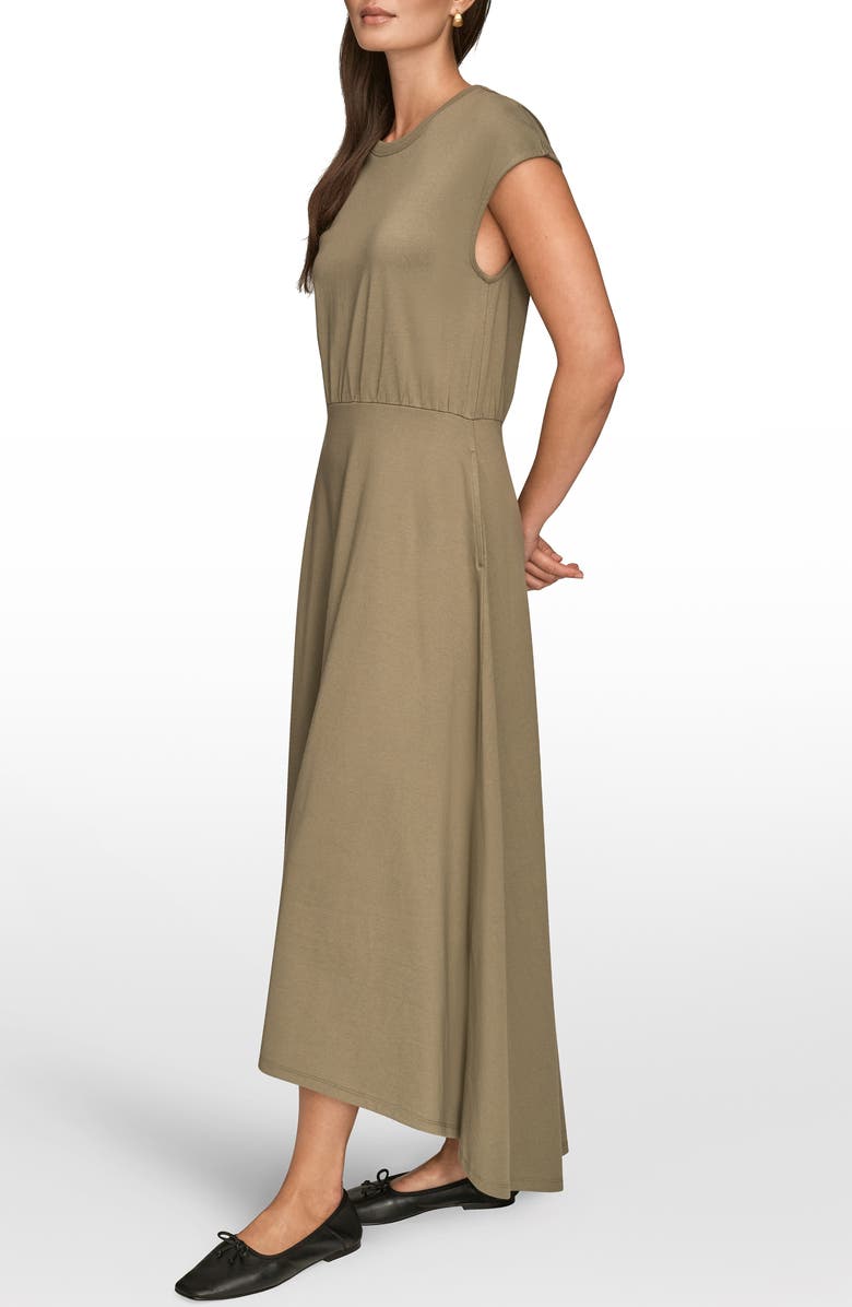 Donna Karan New York Cap Sleeve Maxi Dress, Alternate, color, Khaki Green