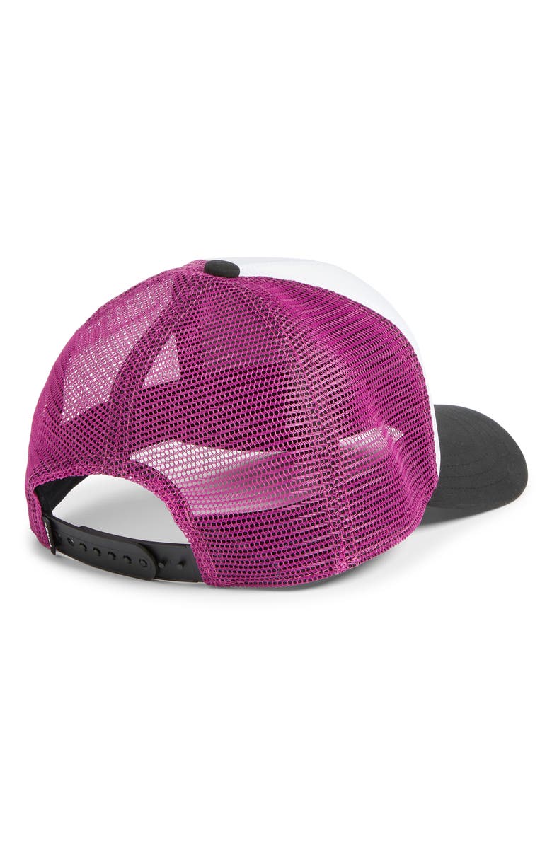 Vans Kids' Twisted Snapback Trucker Hat, Alternate, color, White Multi