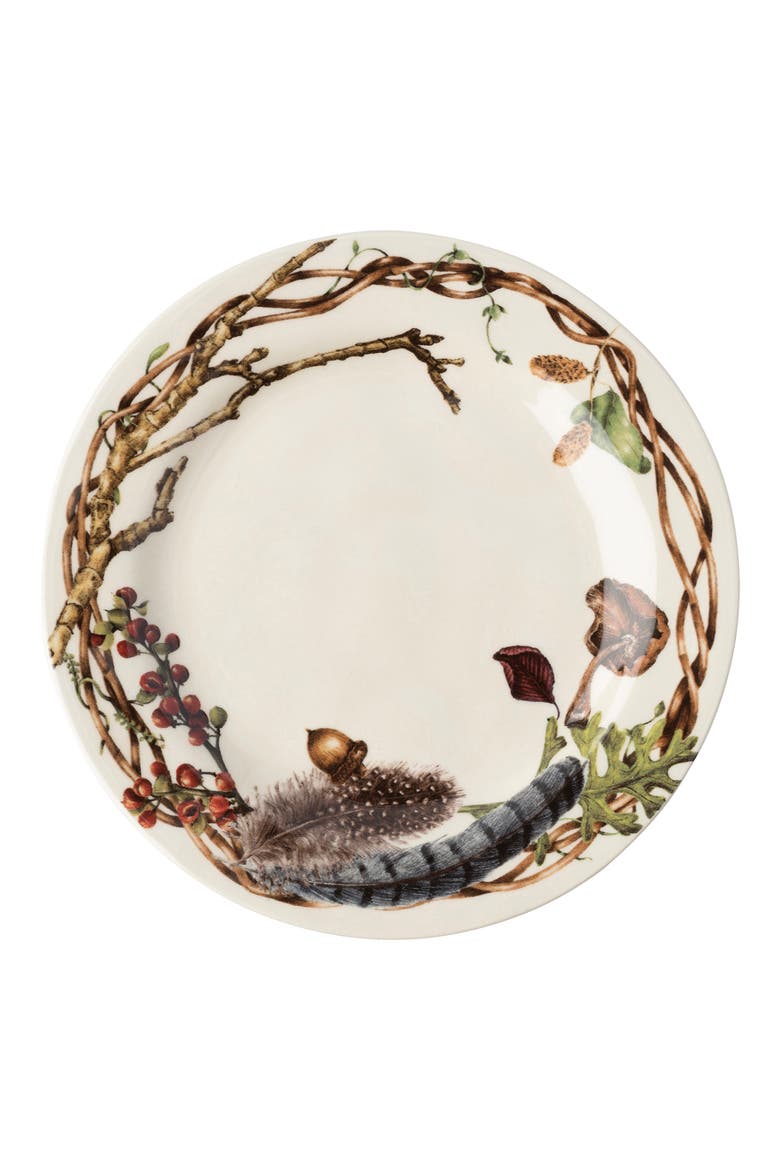 Forest Walk 16-Piece Ceramic Dinnerware Set, Alternate, color, CAF AU LAIT