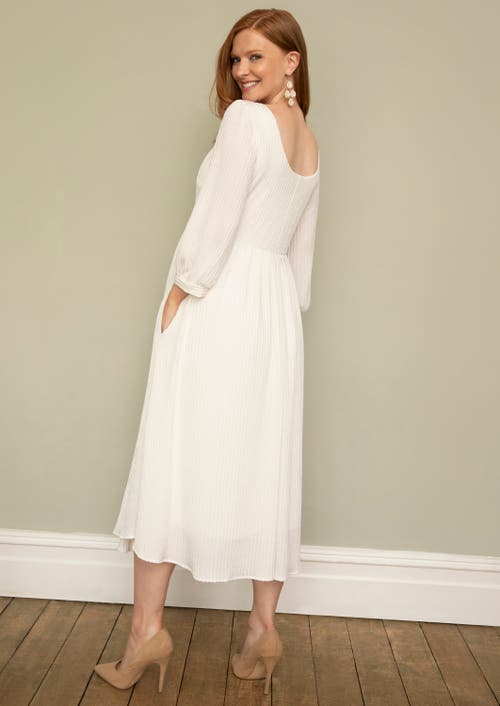 Tiffany Rose Maternity Isla Ribbed Jersey Dress In White