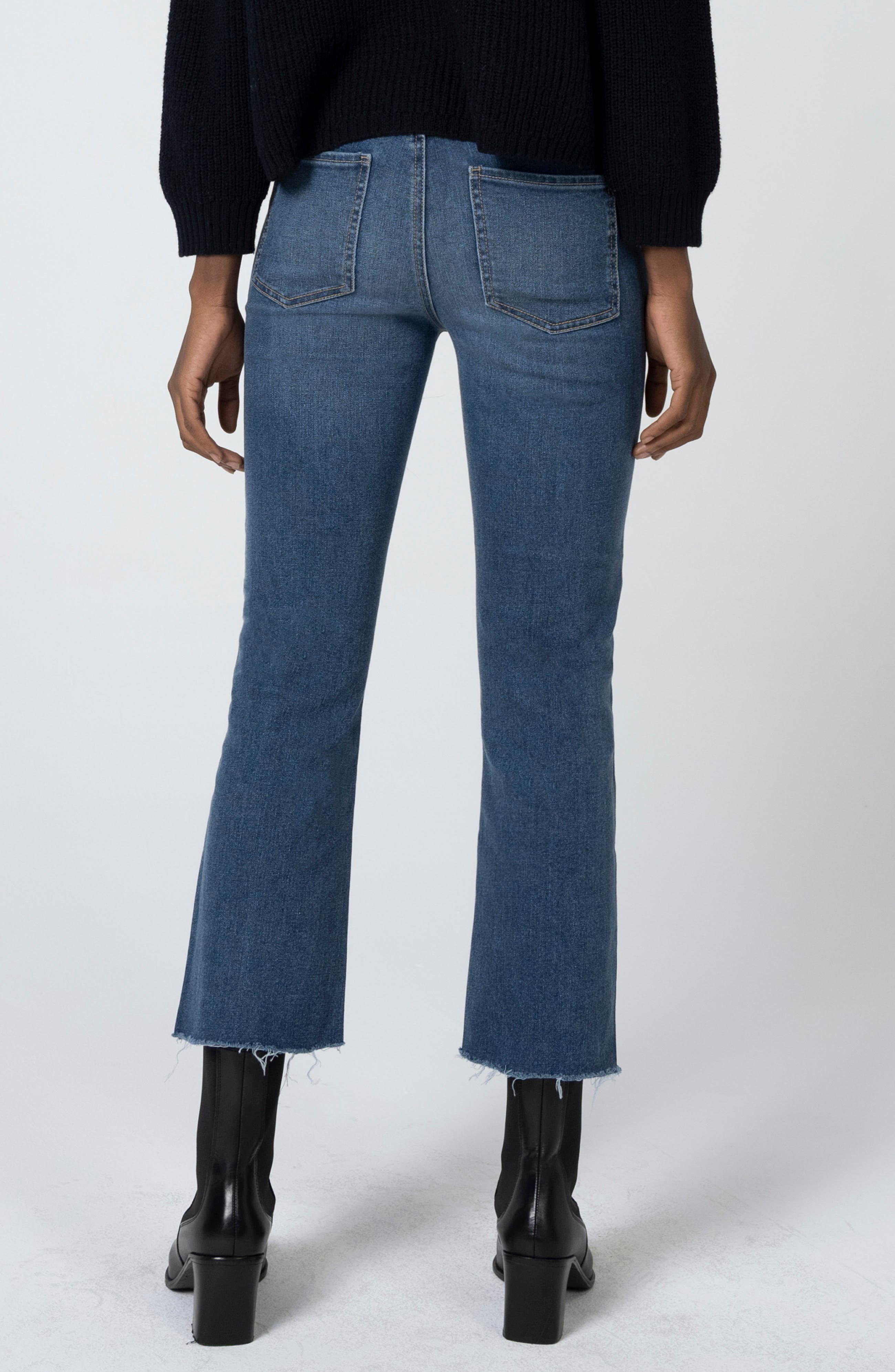 Marlow Raw Hem Crop Jeans - image 2