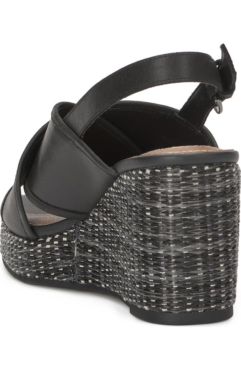 Lucky Brand Crissa Platform Wedge Espadrille Sandal, Alternate, color, Black