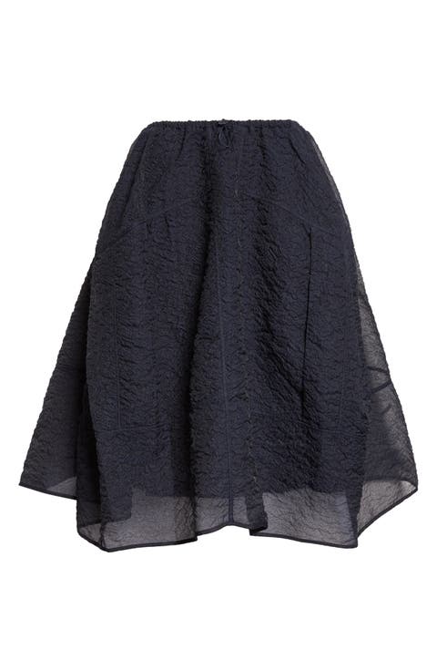 Fosia Matelassé Midi Skirt