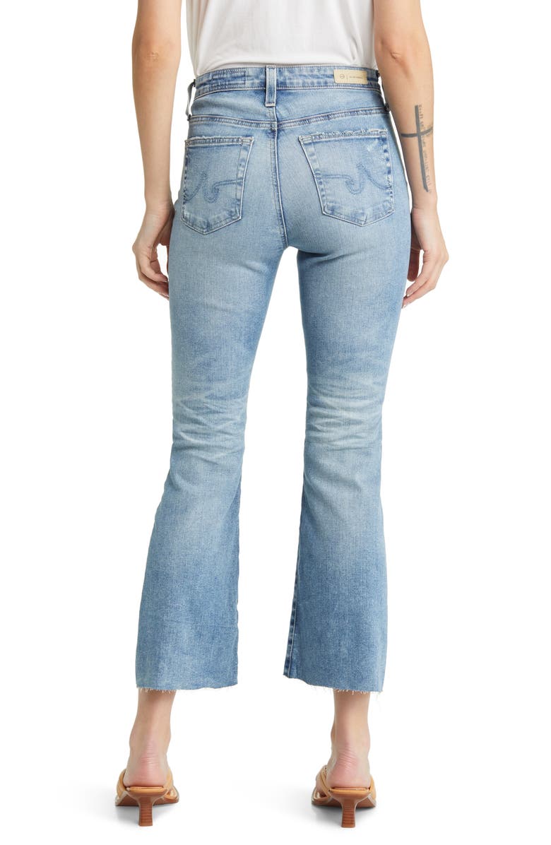 AG Farrah Mid Rise Crop Bootcut Jeans, Alternate, color, 20 Years Undertow Destructed