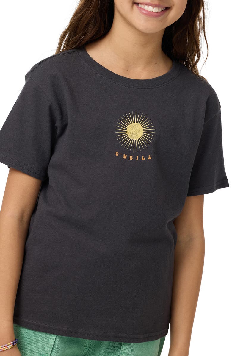 O'Neill Kids' Mystic Sun Angie Graphic T-Shirt, Alternate, color, 