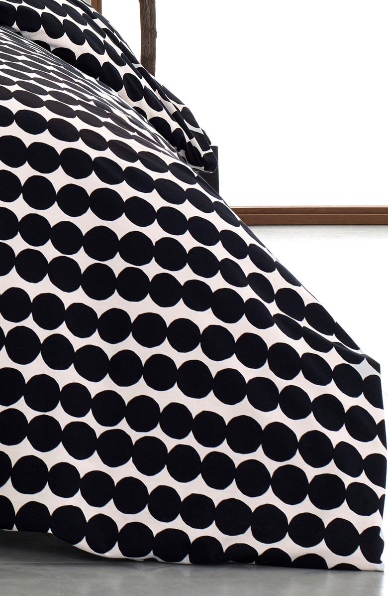 Marimekko Rasymatto Comforter & Sham Set, Alternate, color, Black