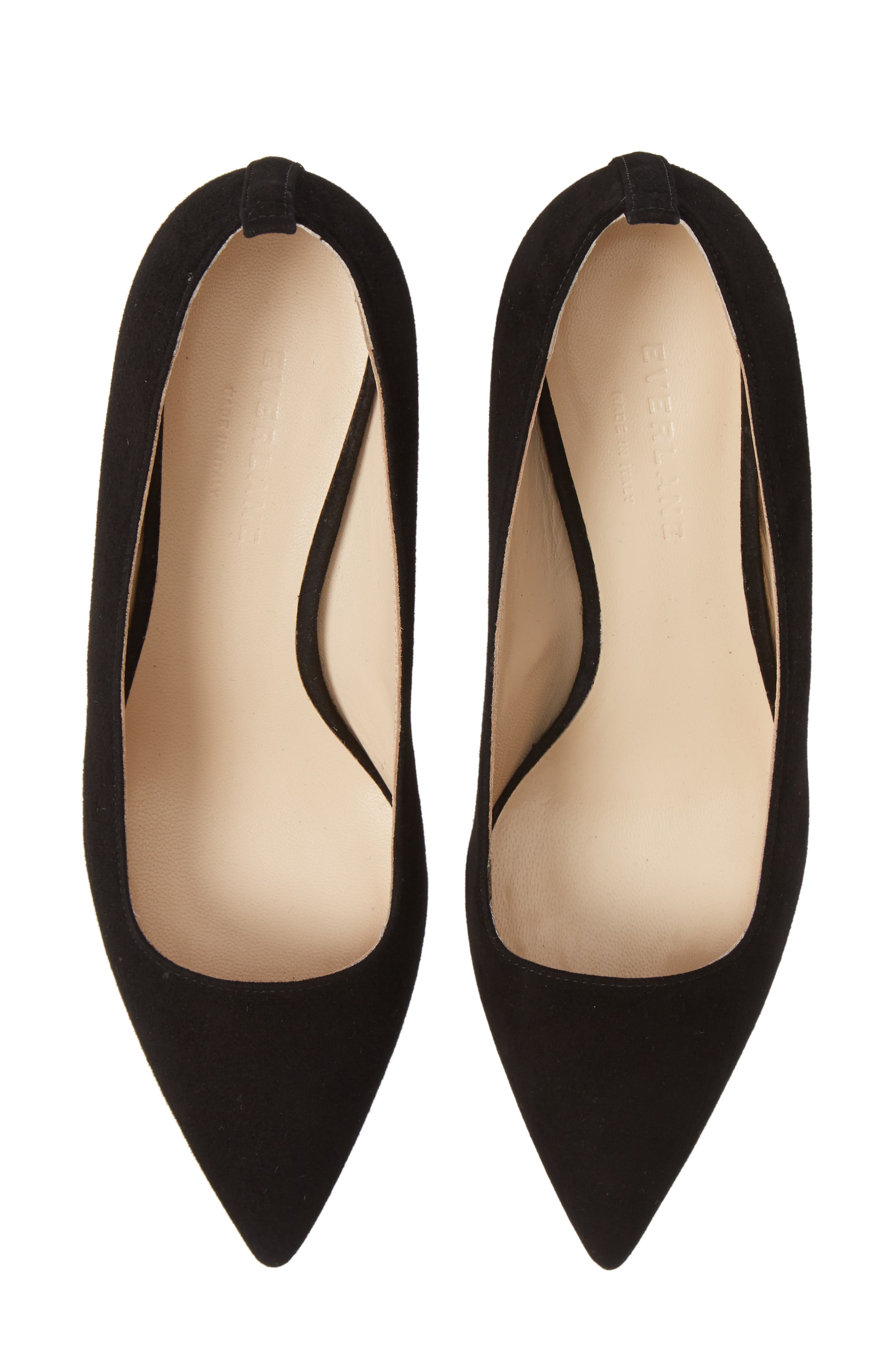 The Editor Pointed Toe Kitten Heel Pump, Alternate, color, BLACK