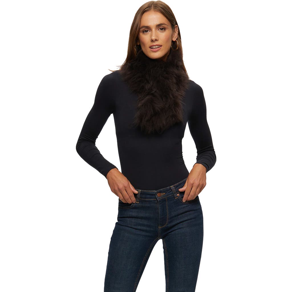 Gorski Knit Cashmere Goat Pull-through Scarf In Brown