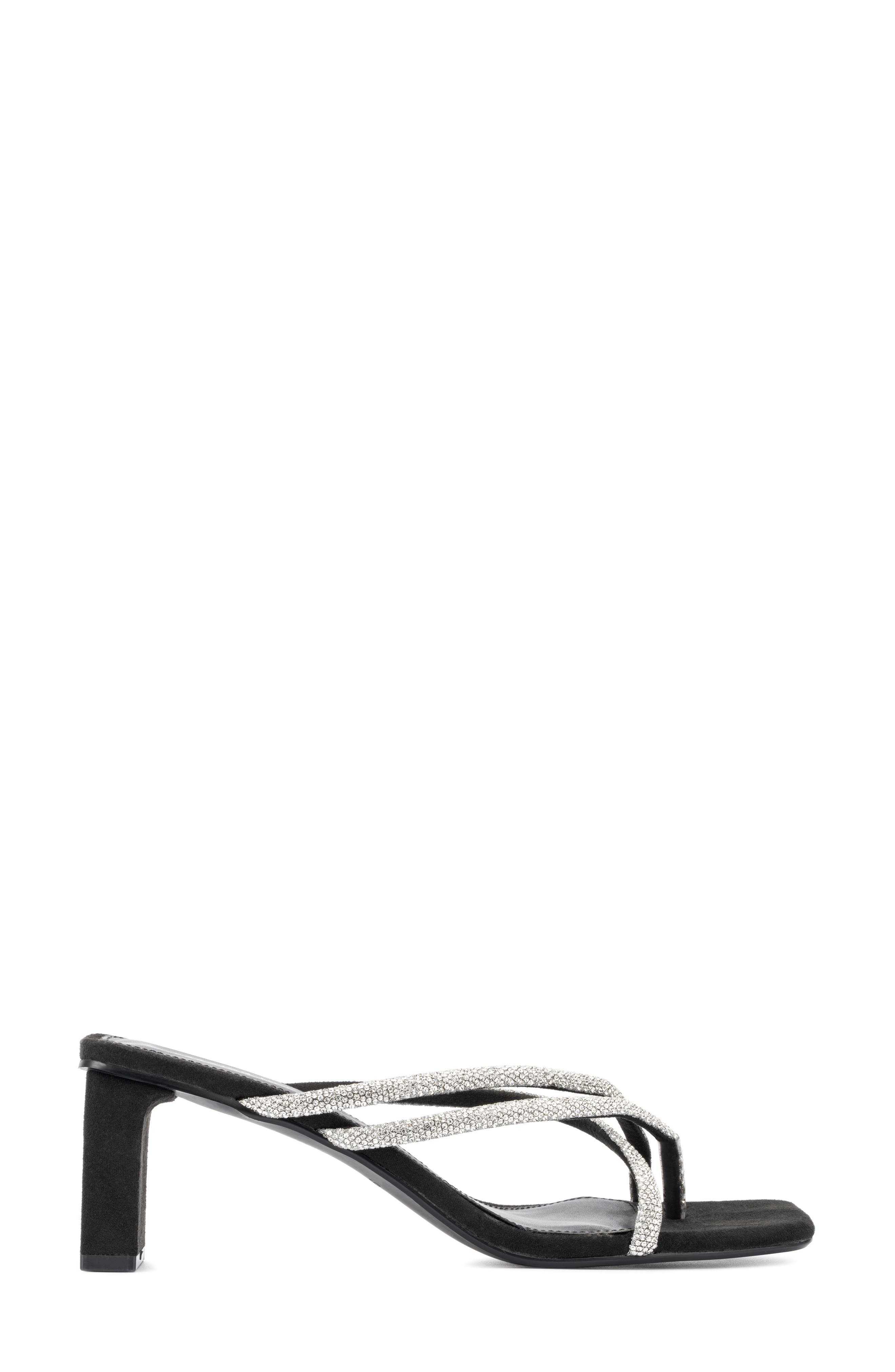 Fashion to Figure Nikita Pavé Crystal Slide Sandal - Wide Width, Alternate, color, 
