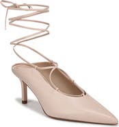 Favorite Daughter Sloan Ankle Wrap Pointed Toe Mule Pump
