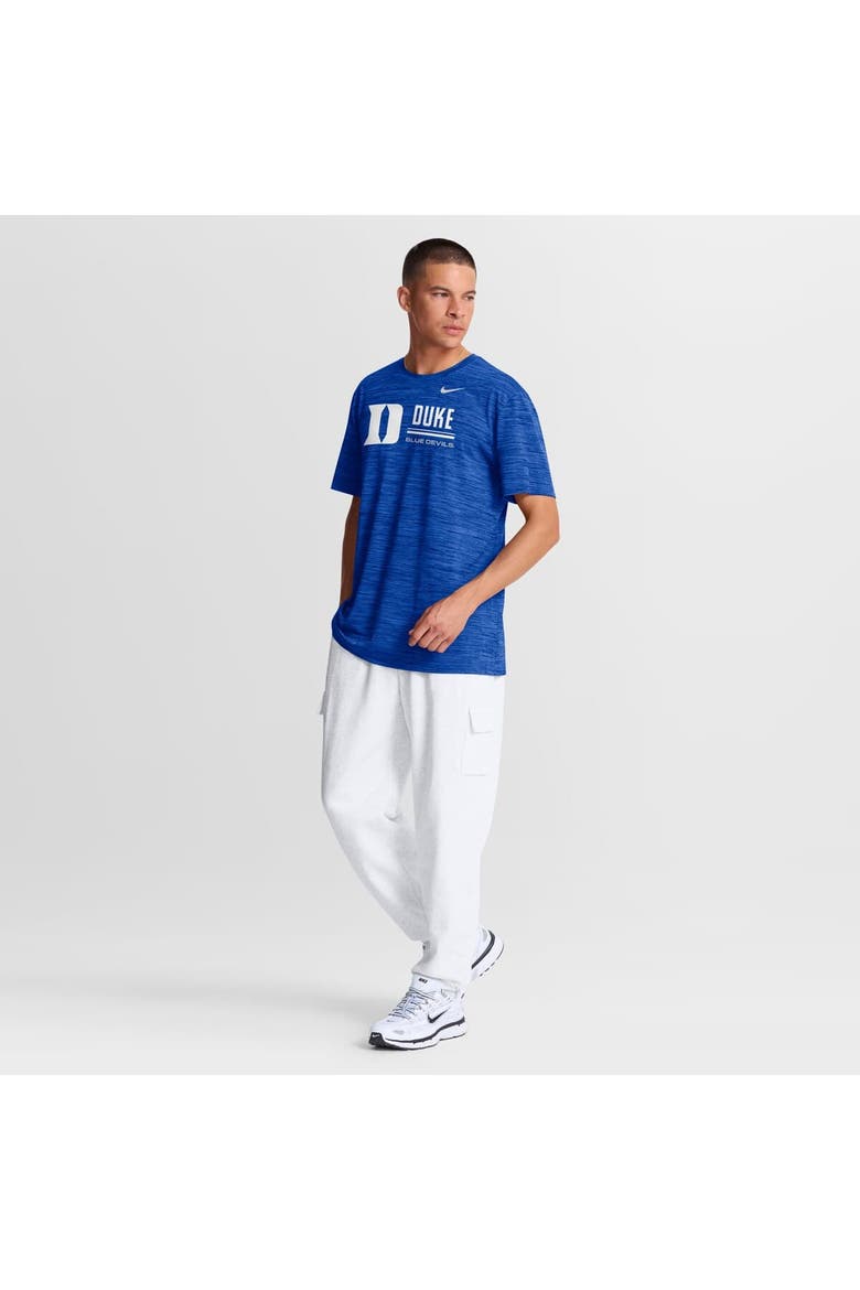 Men's Nike Royal Duke Blue Devils Sideline Velocity Dri-FIT T-Shirt, Alternate, color, Royal