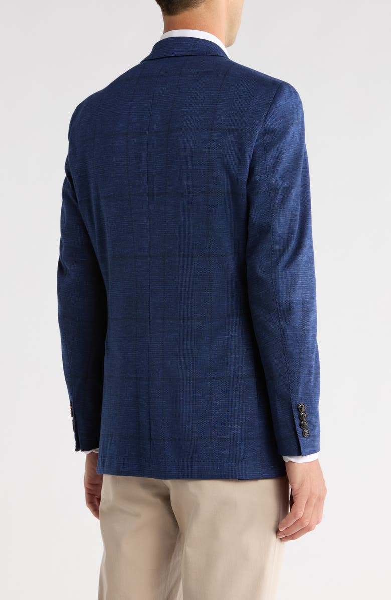 Peter Millar Bennett Glen Plaid Knit Sport Coat, Alternate, color, 