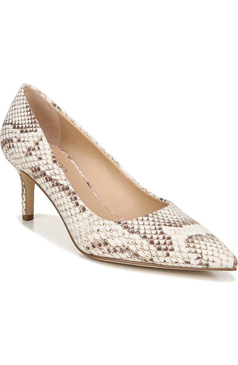 Franco Sarto Tudor Snakeskin Printed Kitten Heel Pump, Main, color,