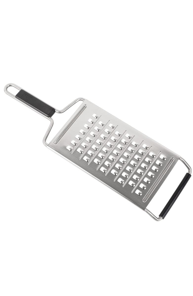 Kuhn Rikon Essential Coarse Grater with Ultra-Sharp Stainless Steel Blade for Vegetables, Cheese & Potatoes, Main, color, Silver