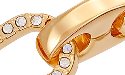 Guess Pavé Mariner Chain Bracelet In Gold