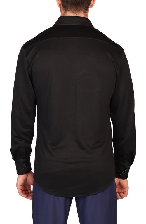 Tailorbyrd Classic Fit Button-down Shirt In Black
