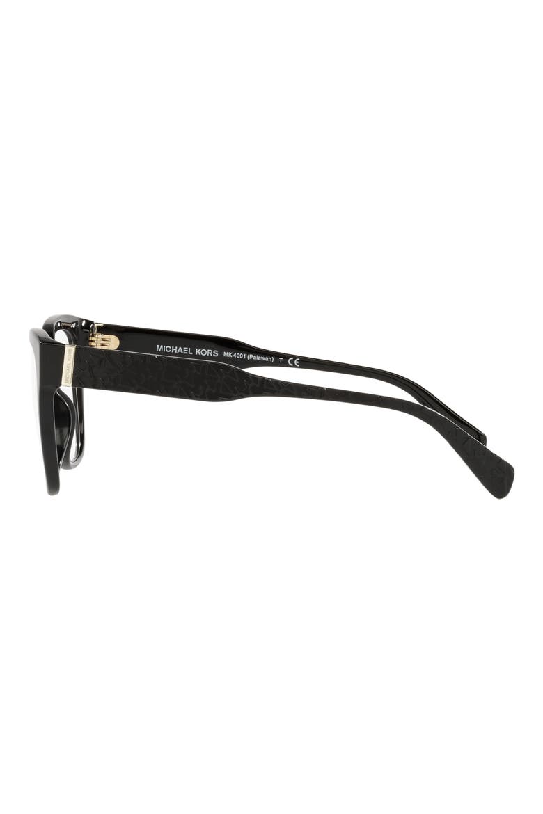 Palawan 54mm Square Optical Glasses, Alternate, color, BLACK
