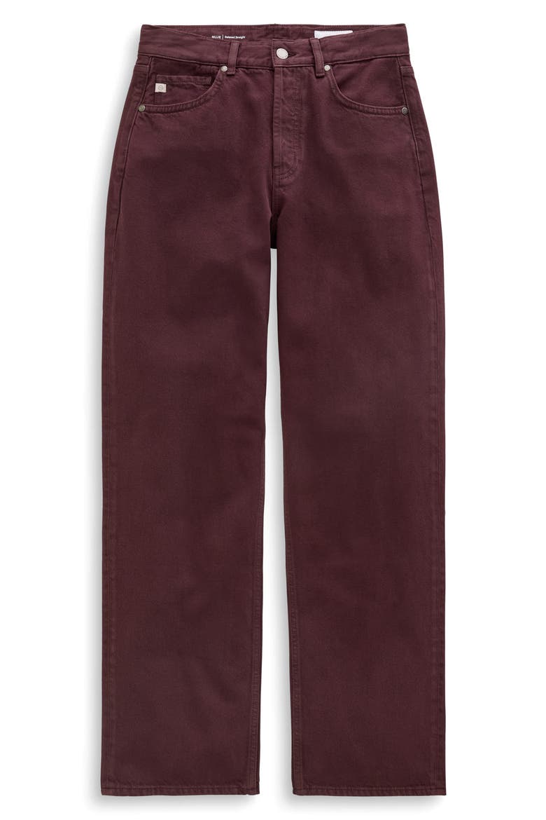 Billie High Waist Straight Leg Jeans, Alternate, color, SULFUR JAZZ BERRY