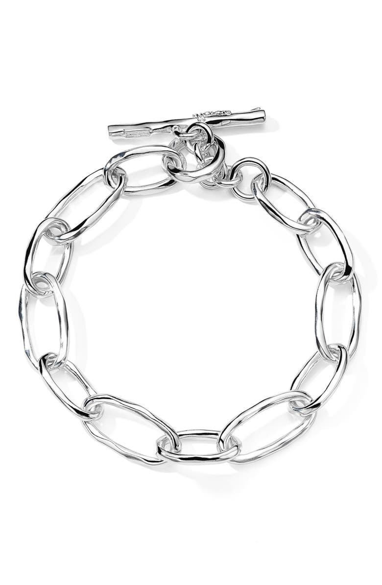 Ippolita Classico Faceted Oval Link Bracelet, Main, color, 