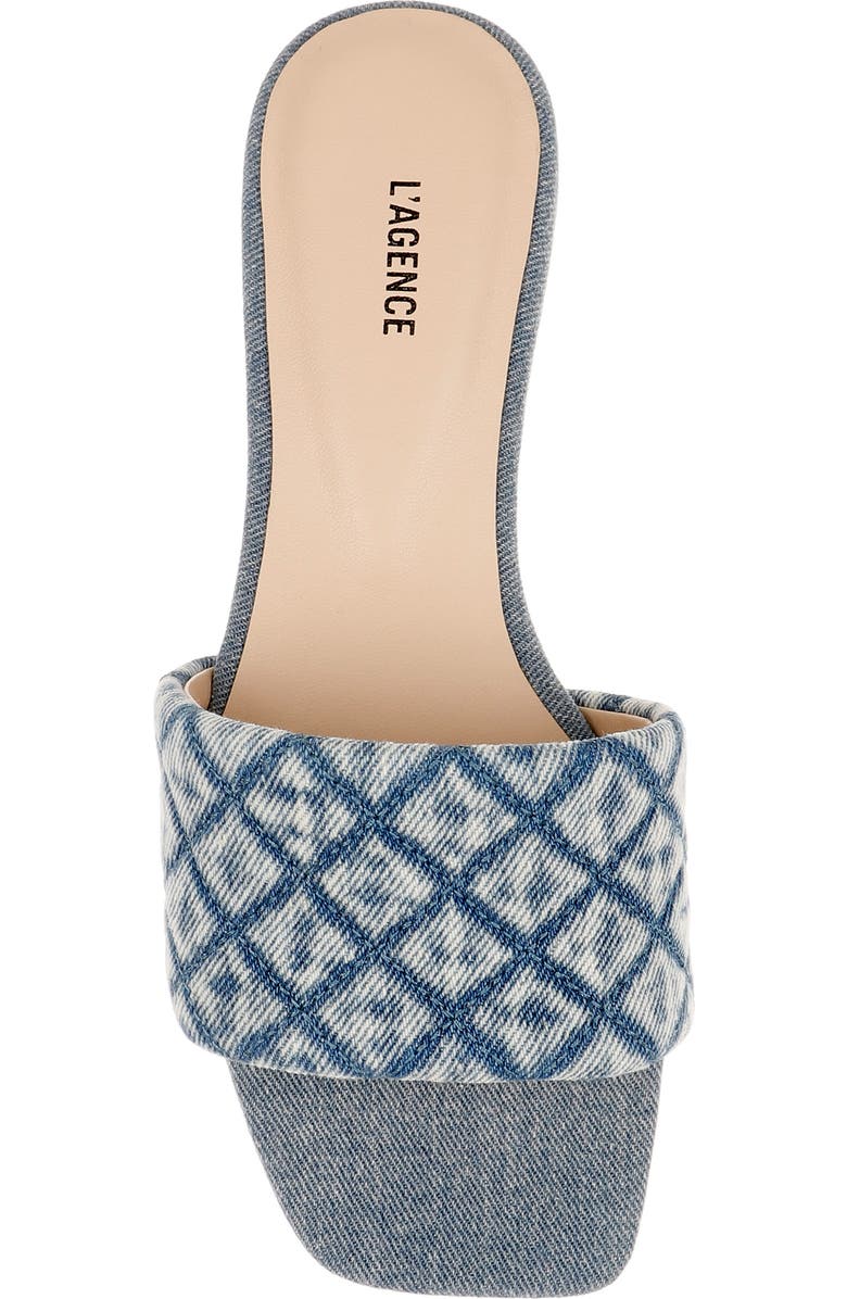 L'AGENCE Aloise Slide Sandal, Alternate, color, Light Denim