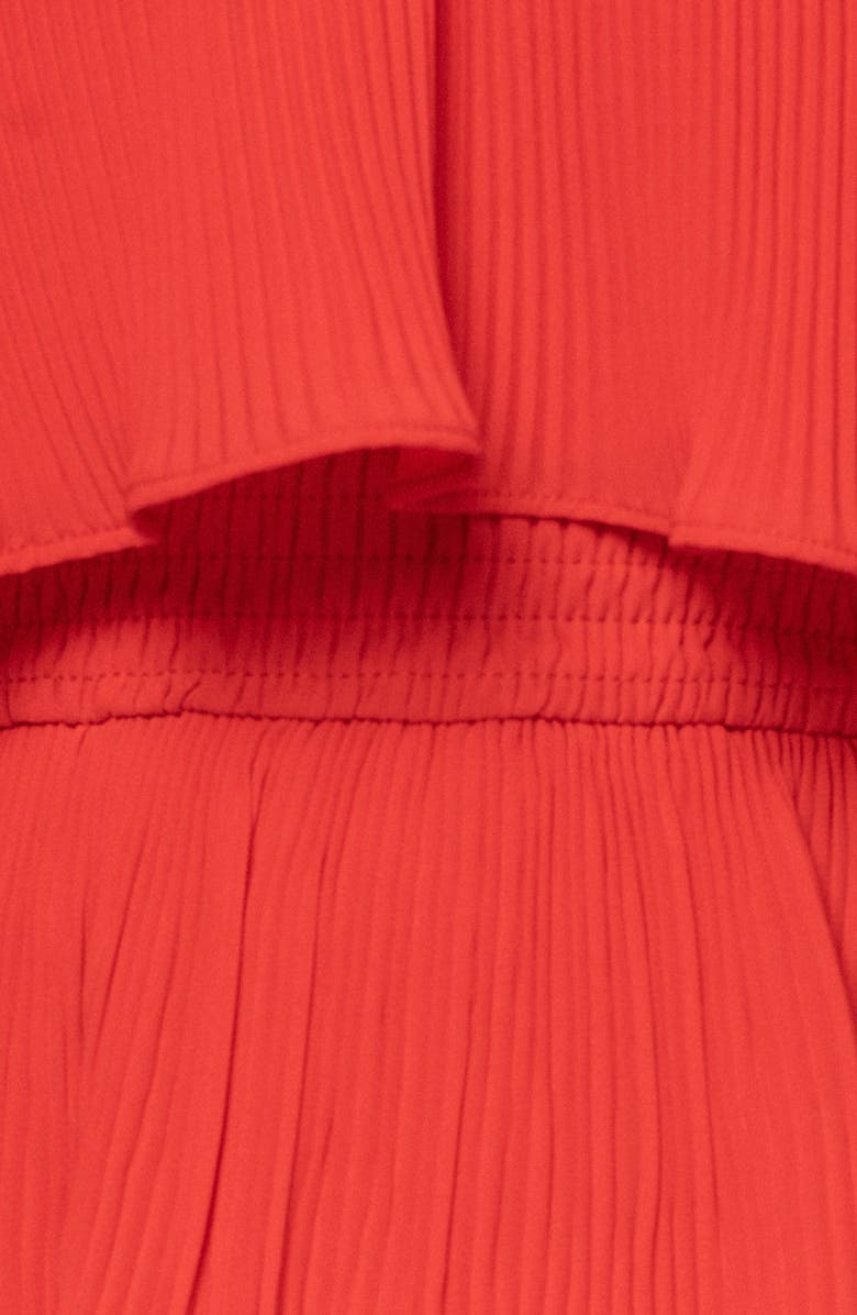 JLUXLABEL Casa Blanca Ruffle Strapless Smocked Dress, Alternate, color, 