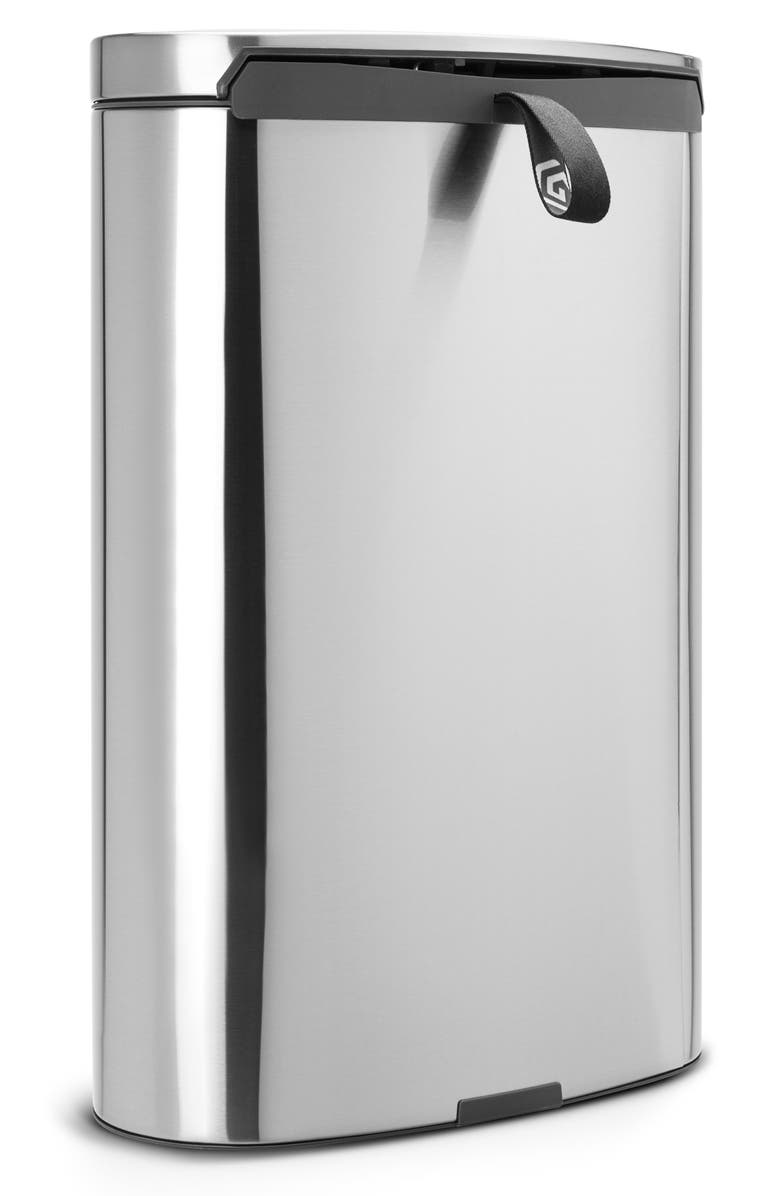 Brabantia 40L Flatback Space Saving Trash Can, Alternate, color, 
