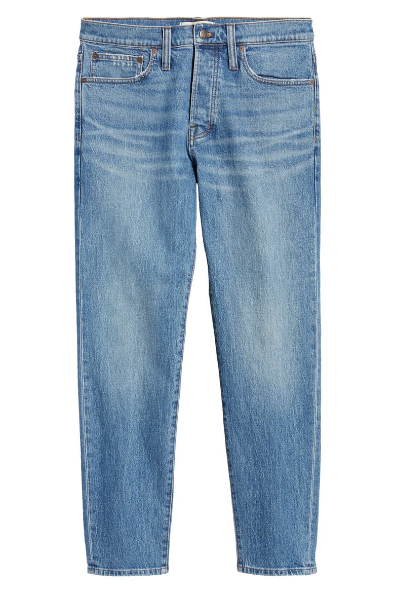 Authentic Flex Relaxed Taper Jeans, Alternate, color, MARCEY WASH