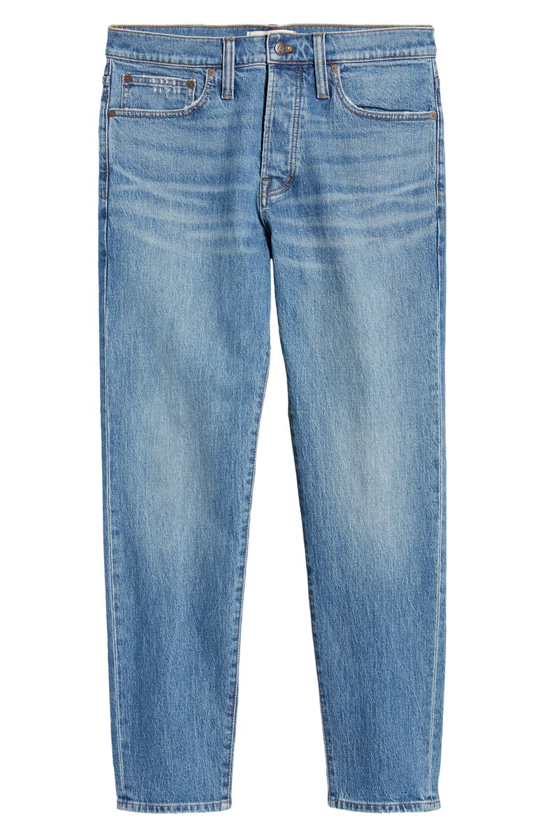 Madewell Authentic Flex Relaxed Taper Jeans, Alternate, color, Marcey Wash