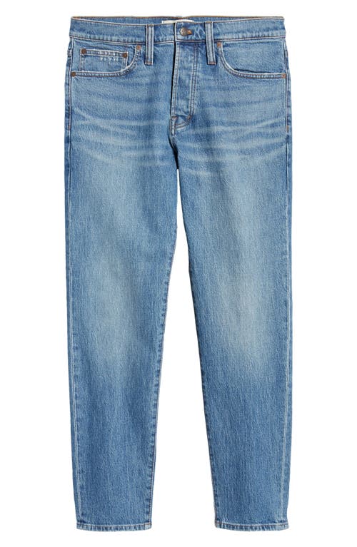 Madewell Authentic Flex Relaxed Taper Jeans In Blue