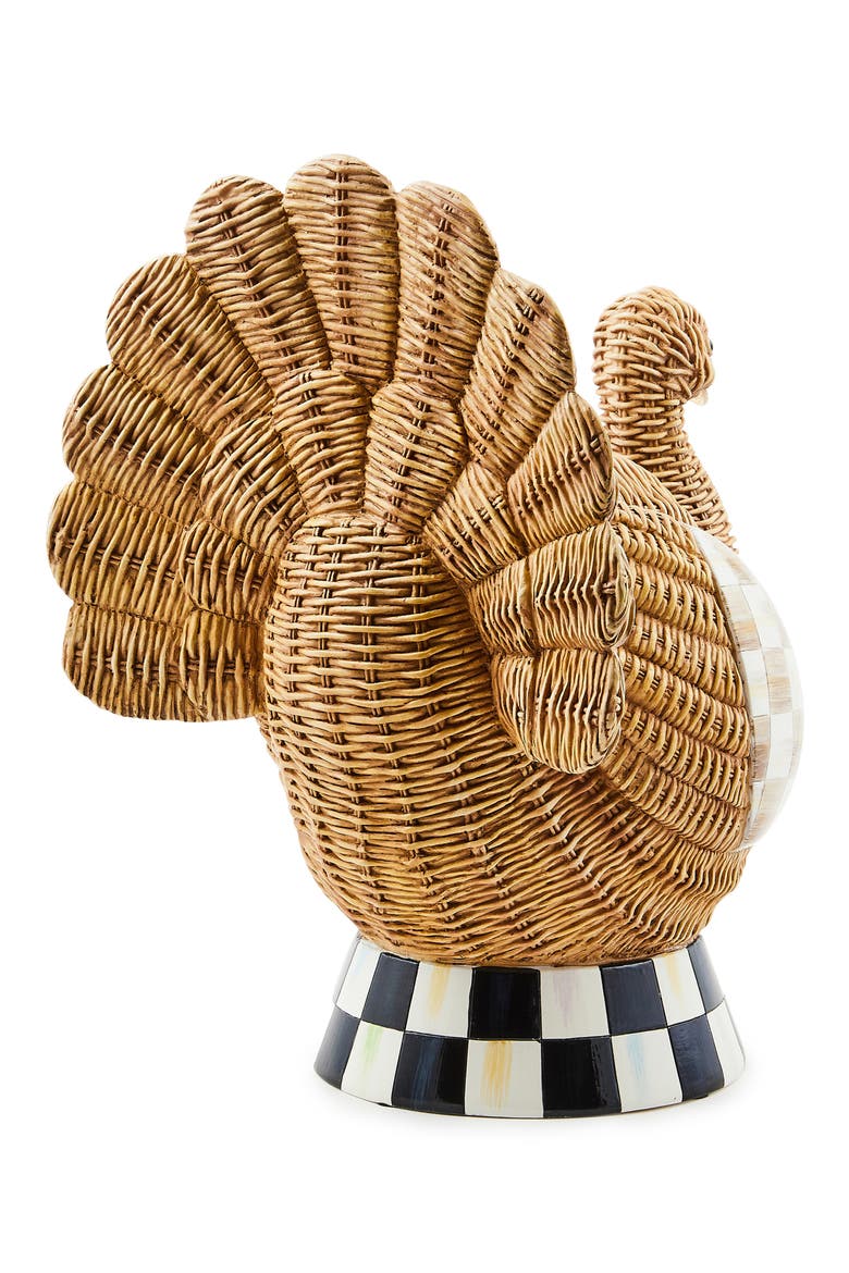 Autumnology Check Basket Weave Decoration, Alternate, color, BROWN