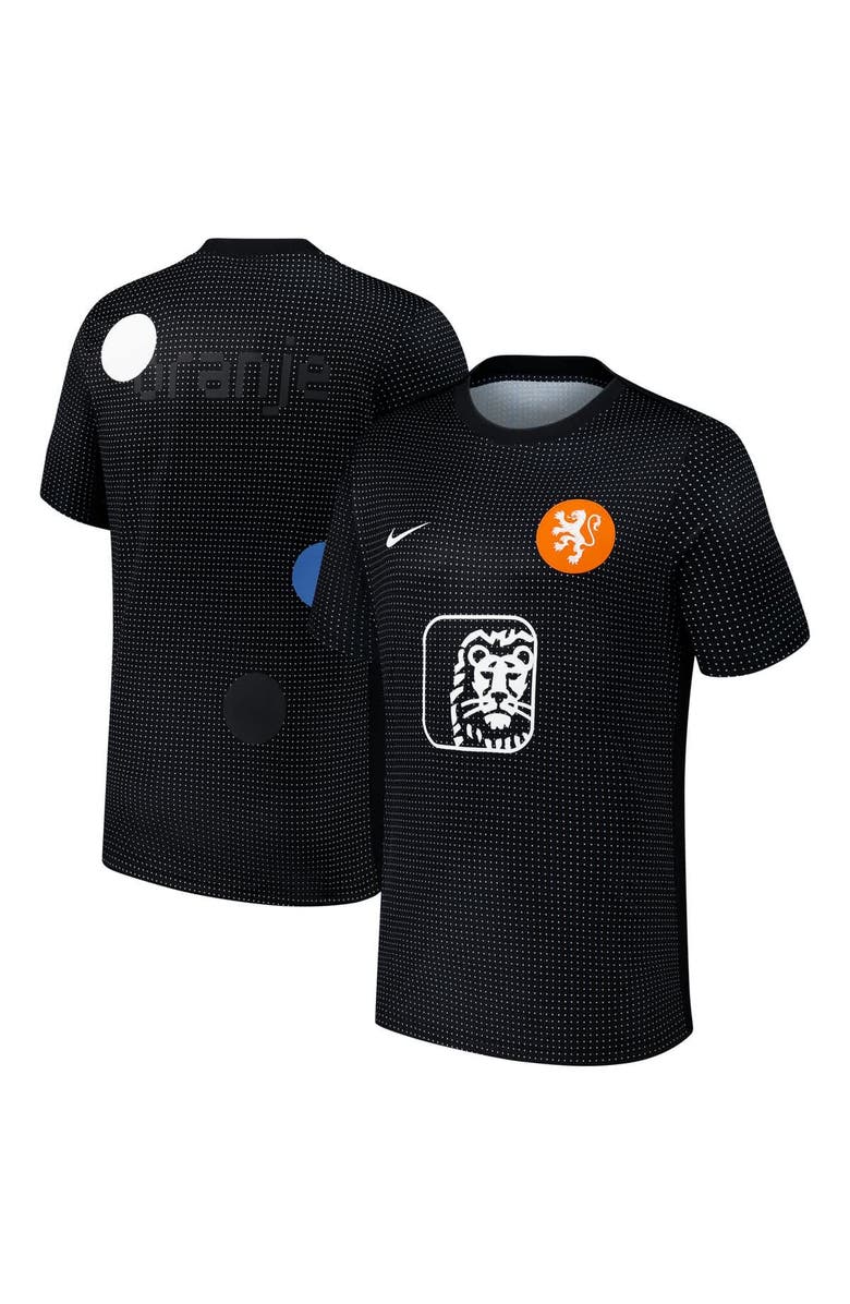 Nike Men's Nike Black Netherlands Women's National Team 2025 Academy Pro Pre-Match Performance Top, Alternate, color,