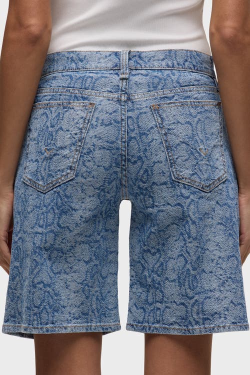 Hudson Jeans London Low Rise Long Short In Blue