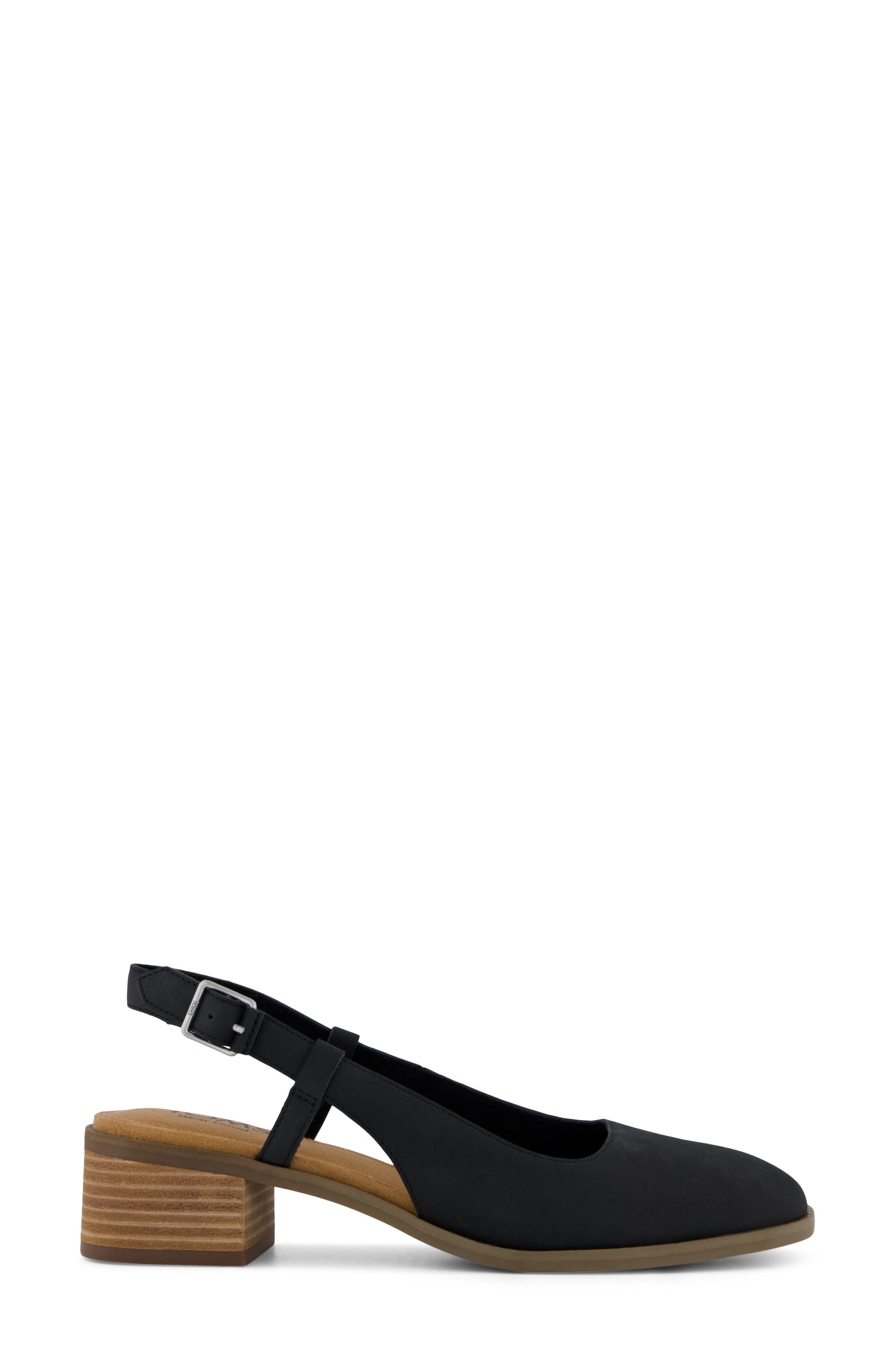 TOMS Jaclyn Slingback Pump, Alternate, color, Black