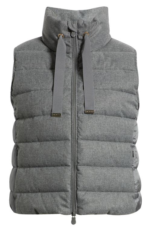 Save The Duck Nyla Water Repellent Quilted Puffer Vest In Gray